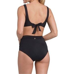 Prana black ribbed Rimini top and Millan hipster bottom